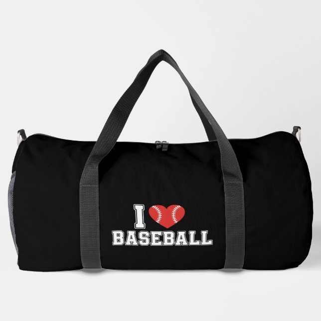 Sac De Sport J'aime le baseball (Verso)