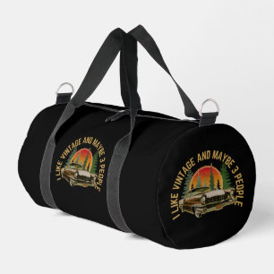 Sac De Sport J'aime les voitures anciennes et peut-être 3 perso