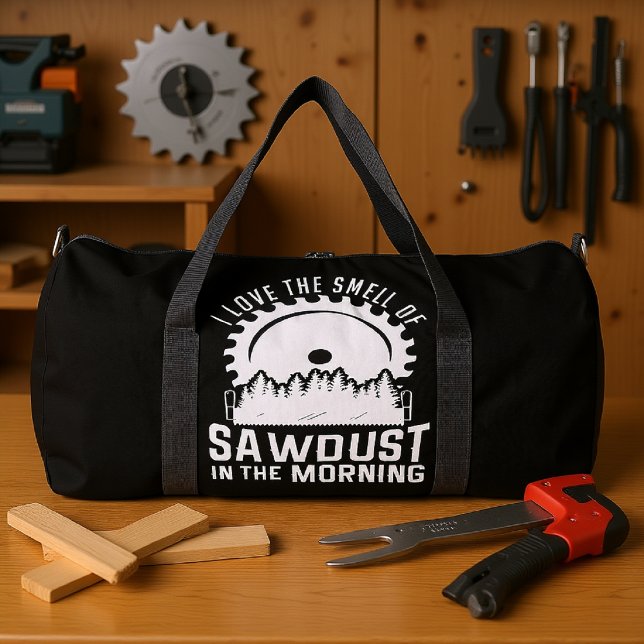 Sac De Sport  J'aime l'odeur de sciure du matin  (Créateur téléchargé)