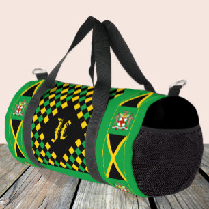 Sac De Sport Jamaïque sac, design, Monogramme, drapeau jamaïcai