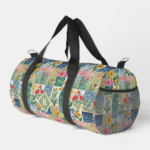 Sac De Sport Jardin botanique floral Patchwork Joli coloré