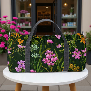 Sac De Sport Jardin Floral de Nuit Enchanté