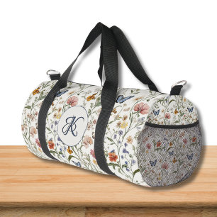 Sac De Sport Jardin floral papillon de fleurs sauvages personna