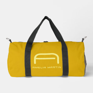 Sac De Sport Jaune Moutarde Minimaliste et Citron Pâle