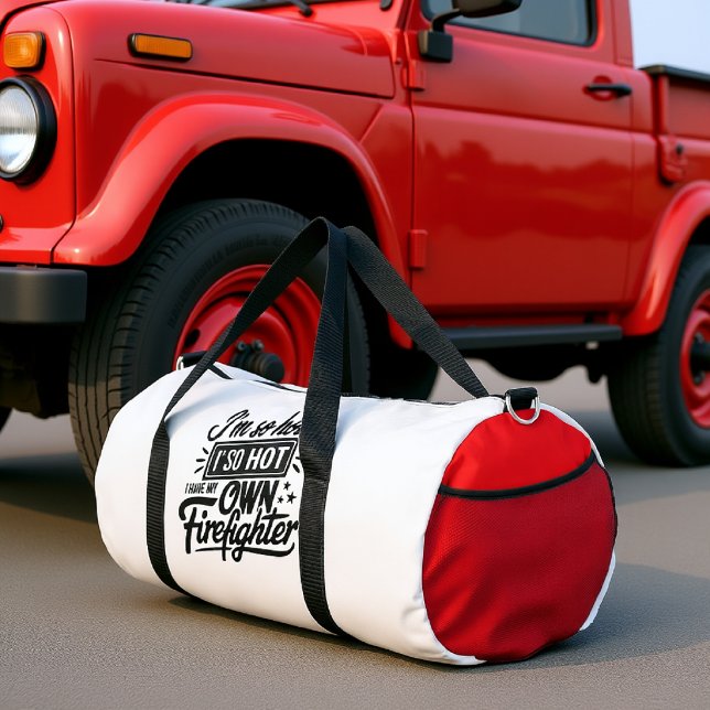 Sac De Sport Je suis si chaud Pompière Blanc (Créateur téléchargé)
