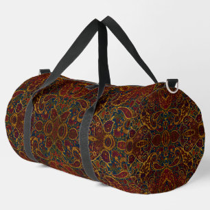 Sac De Sport Joli design en cachemire marron foncé vintage