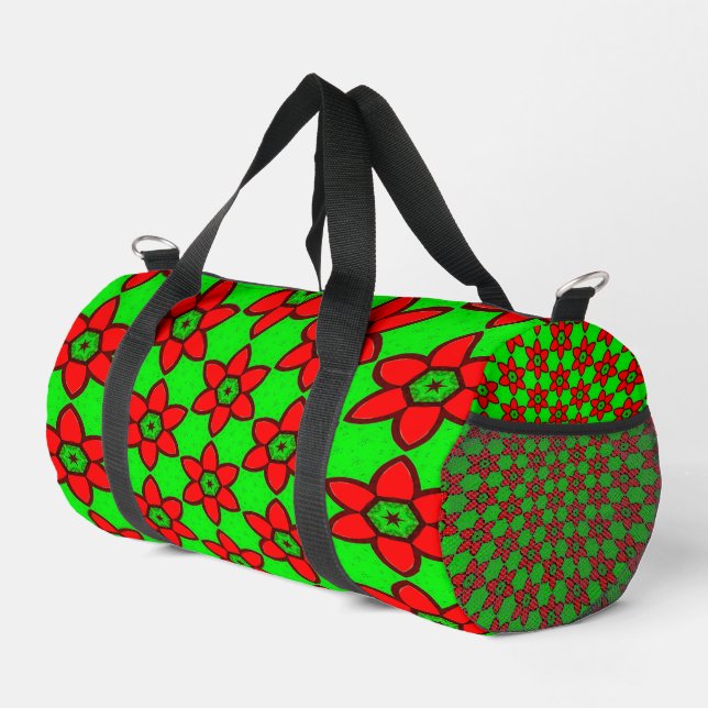 Sac De Sport Joli Motif de fleurs Abstraites (Coin droit)