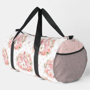 SAC DE SPORT JOLIE BALLET ROSE TOILES CHAUSSURES ET FLEURS
