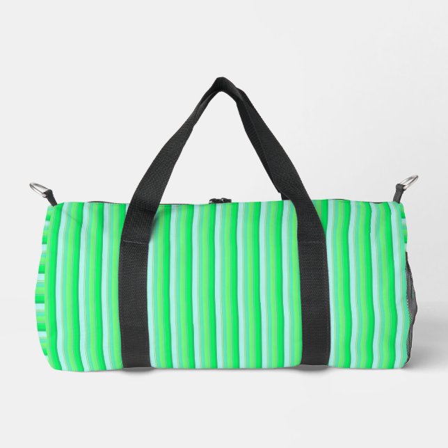 Sac De Sport Jolies rayures vert aqua (Recto)