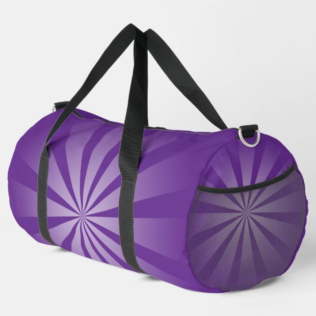 SAC DE SPORT JOLIES TONS DE PURPLE STARBURST MOTIF (Coin droit)