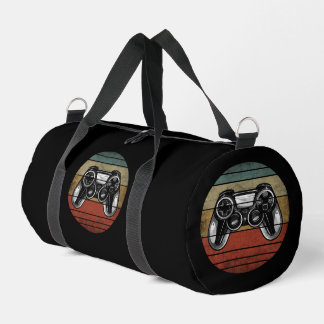 Sac De Sport Joueur Rétro Noir Et Blanc