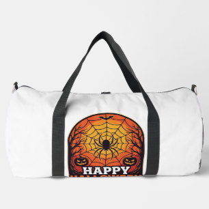 Sac De Sport Joyeux Halloween Toile d'Araignée Gravure Vintage