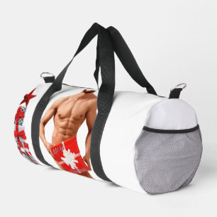 Sac De Sport Joyeux Noël SlipperyJoe rouge blanc argent cadeau