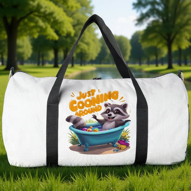 Sac De Sport Juste un raton laveur malicieux aventure de bain (Créateur téléchargé)