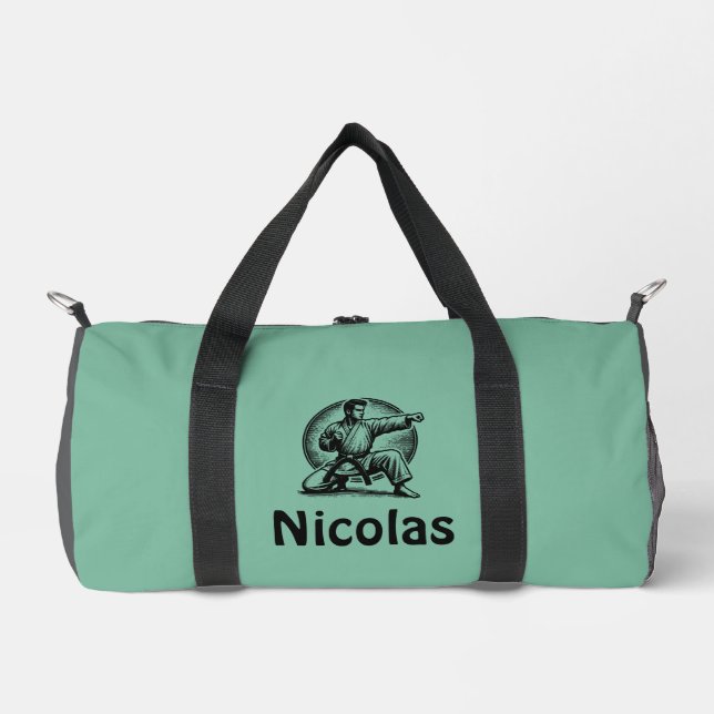 Sac De Sport Karate Personnalisé (Recto)