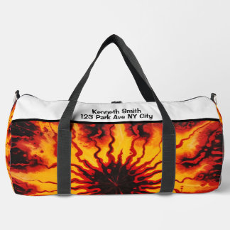Sac De Sport Kit personnalisé Monogramme Burst Tie Dye Foncé