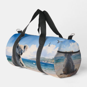 Sac De Sport Koala sur une plage de sable