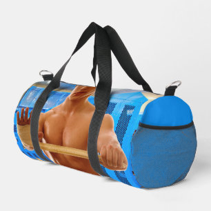 Sac De Sport La chemise de SlipperyJoe homme musclé imberbe poi