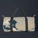 Sac De Sport La Grande Vague au large de Kanagawa<br><div class="desc">La Grande Vague de Kanagawa,  de la série '36 Vues du Mont Fuji' | par Katsushika Hokusai | Lieu de l'art : Collection privée | Artiste japonais | Numéro de collection d'images : XIR158277</div>