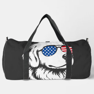 Sac De Sport Labrador patriotique drapeau américain Quatre Juil