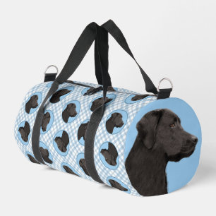 Sac De Sport Labrador Retriever Painting Black Lab Pet Chien Ar