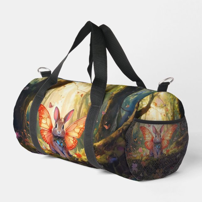 Sac De Sport Lapin Whimsical dans une forêt enchantée (Coin droit)