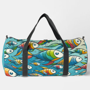 Sac De Sport L'art coloré du poisson sous-marin