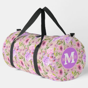 Sac De Sport Lavande rose violet Roses Floral Grand