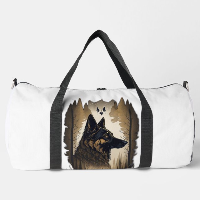 Sac De Sport Le Berger Allemand 008  (Recto)