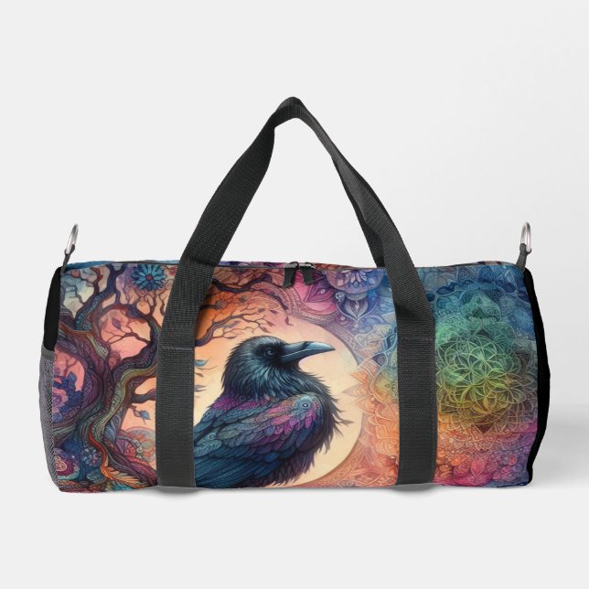 Sac De Sport Le Corbeau de la vie Mandala Pagan (Verso)
