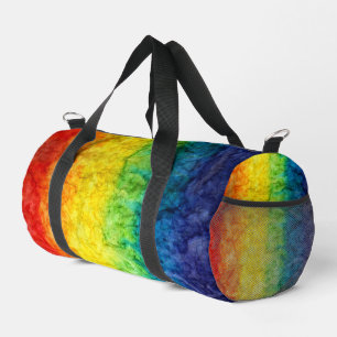 Sac De Sport Le drapeau tie-dyé de SlipperyJoe arc-en-ciel pres
