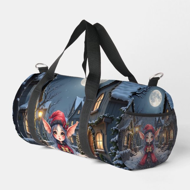 Sac De Sport Le Petit Messager de Noël.  (Coin droit)
