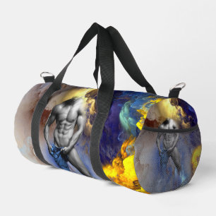 Sac De Sport le physique d'homme musclé en nuances de gris de S