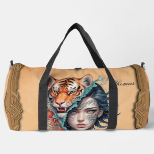 Sac De Sport Le tigre et la femme, force et grâce.
