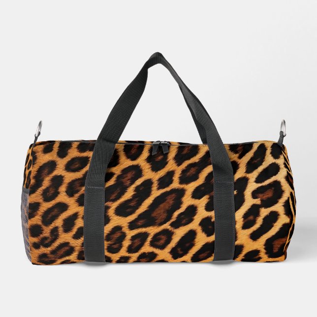 Sac De Sport Leopard Chat Poster de animal Collection moderne (Verso)
