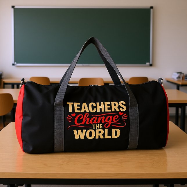 Sac De Sport Les enseignants changent le monde (Créateur téléchargé)