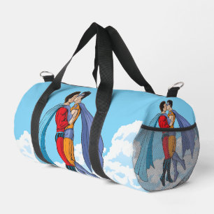 Sac De Sport Les personnages de Slipperyjoe's deux super-héros