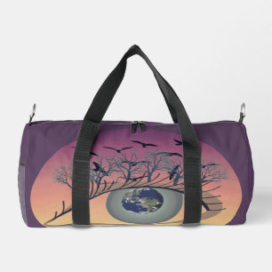 Sac De Sport Les yeux sur le monde, la terre et l'environnement