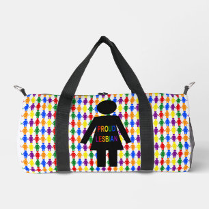 Sac De Sport Lesbienne LGBTQ Silhouette et Rainbow Ladies