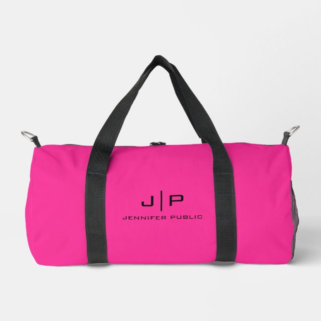 Sac De Sport Lettre initiale monographique personnalisée Modèle (Recto)