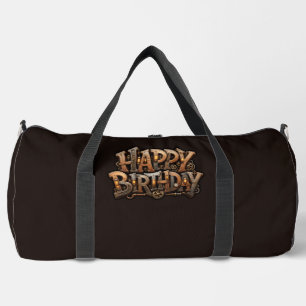 Sac De Sport Lettre joyeux anniversaire Steampunk