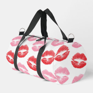 Sac De Sport Lèvres rouges et roses, Motif des lèvres, bâton à 