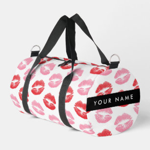 Sac De Sport Lèvres Rouges, Lèvres Roses, Baiser, Votre Nom, Pe