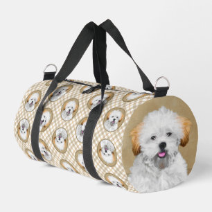 Sac De Sport Lhasa Apso Peinture Chiot Mignonne Art Chien Origi