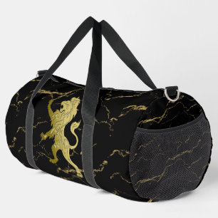 Sac De Sport Lion royal doré sur marbre noir