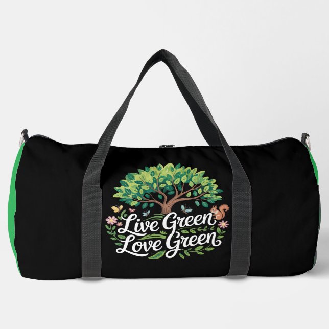 Sac De Sport  Live Green Love Green Tee (Recto)