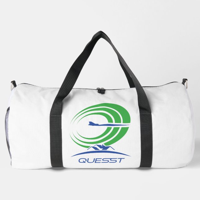 Sac De Sport Logo de la NASA Quesst Supersonic Blanc (Verso)