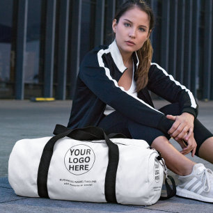 Sac De Sport Logo d'entreprise en noir et blanc