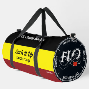 Sac De Sport Logo du club personnalisé BJJ Jiu Jitsu Jaune Noir