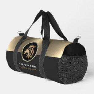 Sac De Sport Logo Professionnel Élégant Gold Lion